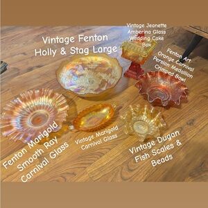Vintage Carnival Glass Collection